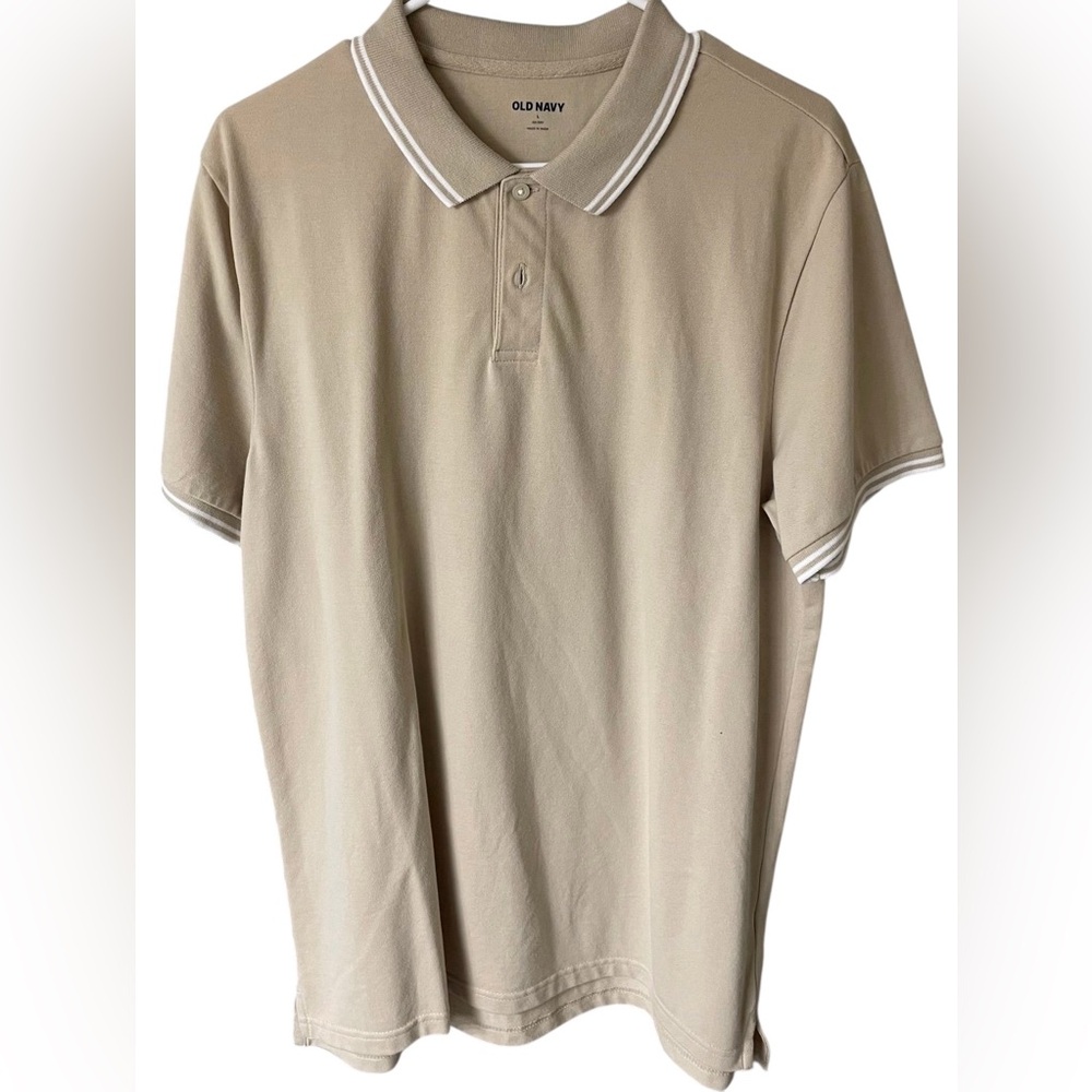 Old Navy Men's Tan Polo Shirt